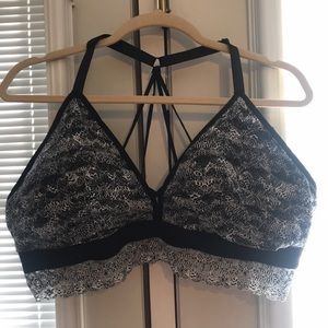 Black and white bralette
